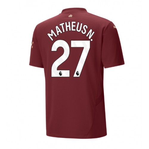 Fotballdrakt Herre Manchester City Matheus Nunes #27 Tredjedrakt 2024-25 Kortermet